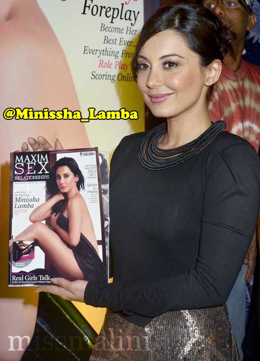 Minissha Lamba unveils the Maxim Sex issue in Mumbai