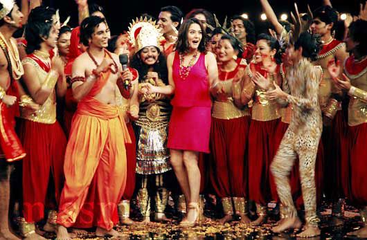 Preity Zinta with contestants