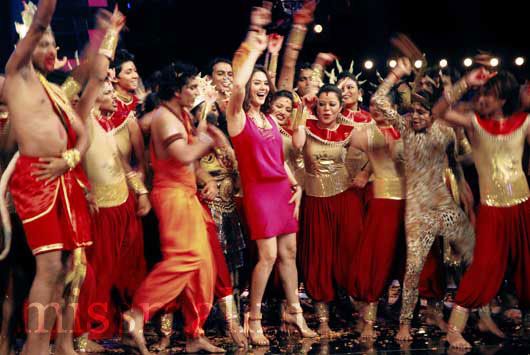 Preity Zinta with the contestants