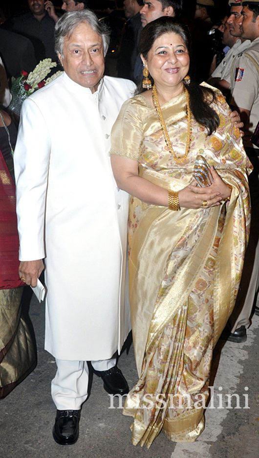 Ustad Amjad Ali Khan and wife, Subhalakshmi