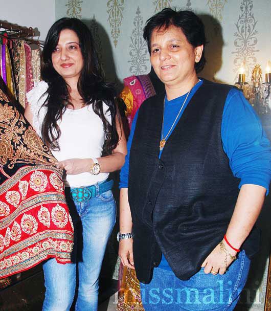 Designer Amy Billimoria with Falguni Pathak