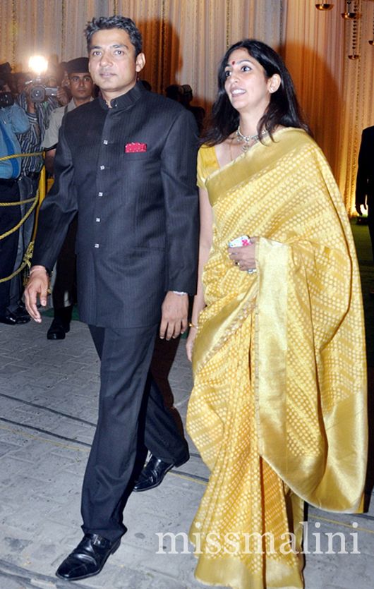 Ajay Jadeja and his wife