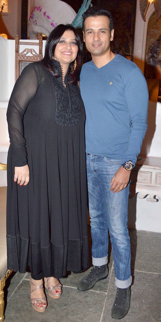 Vanita Kumar with Rohit Roy