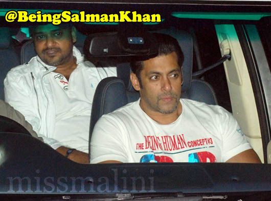 Salman Khan at Ketnav Studios in Mumbai