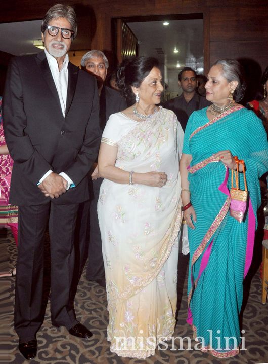 Asha Parekh with Amitabh and Jaya Bachchan