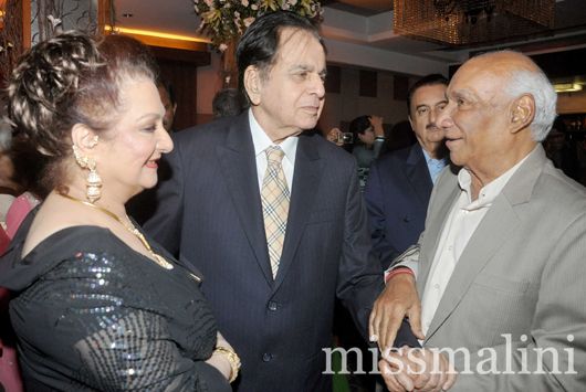 Saira Banu, Dilip Kumar and Yash Chopra