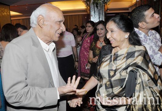 Asha Bhosle with Yash Chopra