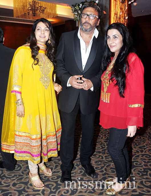 Juhi Chawla, Jackie Shroff and Amrita Singh