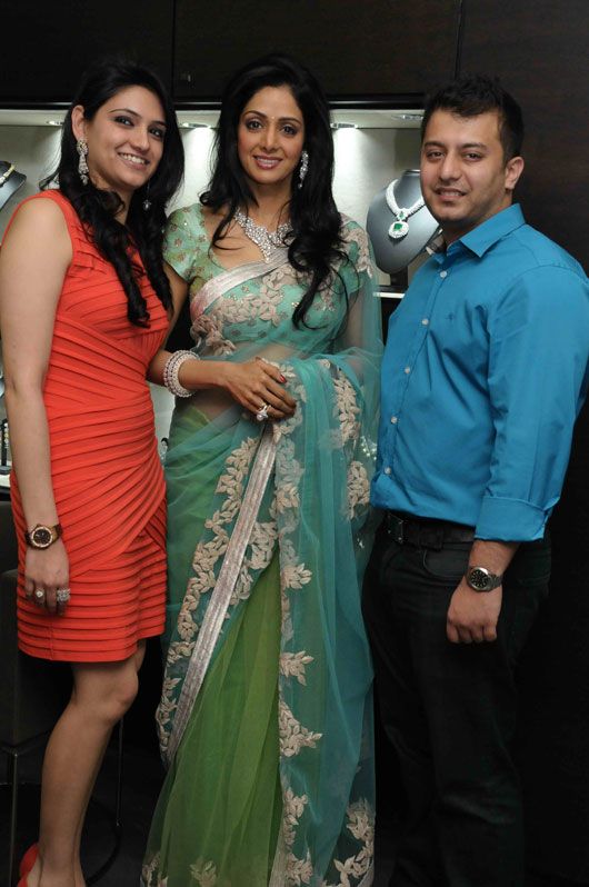 Richa and Rohan Begani with Sridevi