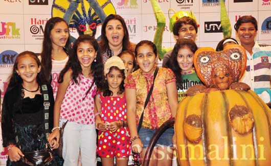 Farah Khan Promotes Joker with Aliens and Excited Young Children