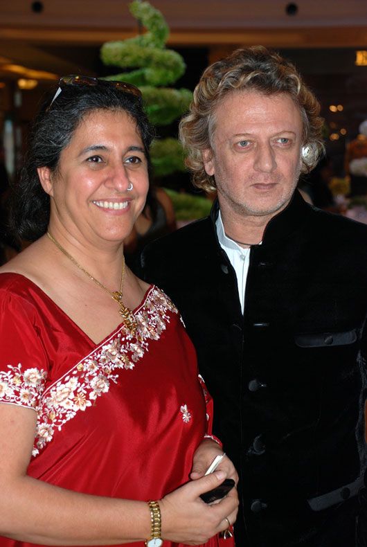 Dinaz Madhukar with Rohit Bal