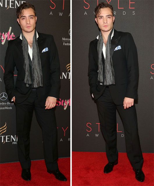 Hot or Not? Ed Westwick’s Scarf Look