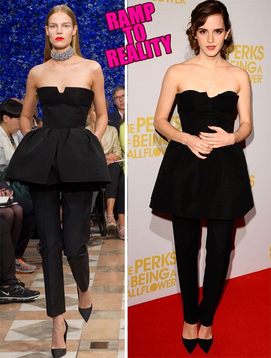 Ramp to Reality: Emma Watson in Christian Dior Couture