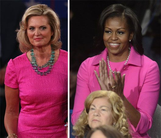 Michelle Obama and Ann Romney Both Wear Pink for Breast Cancer