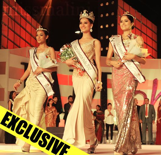 I Am She 2012 winners - Arlette Grao, Urvashi Rautela and Shilpa Singh