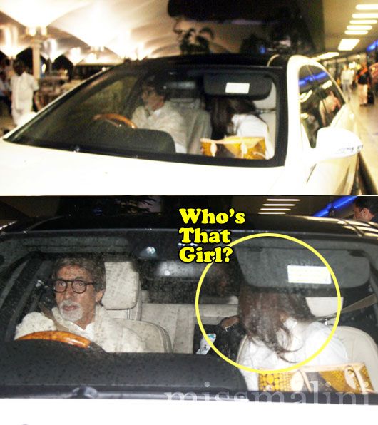 Amitabh Bachchan picks up Abhishek Bachchan