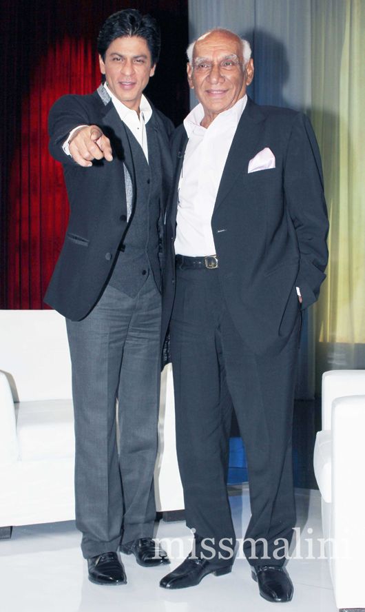 Shah Rukh Khan with Yash Chopra