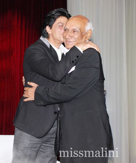 Shah Rukh Khan with Yash Chopra