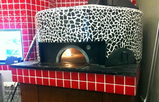 Brick oven at Di Napoli