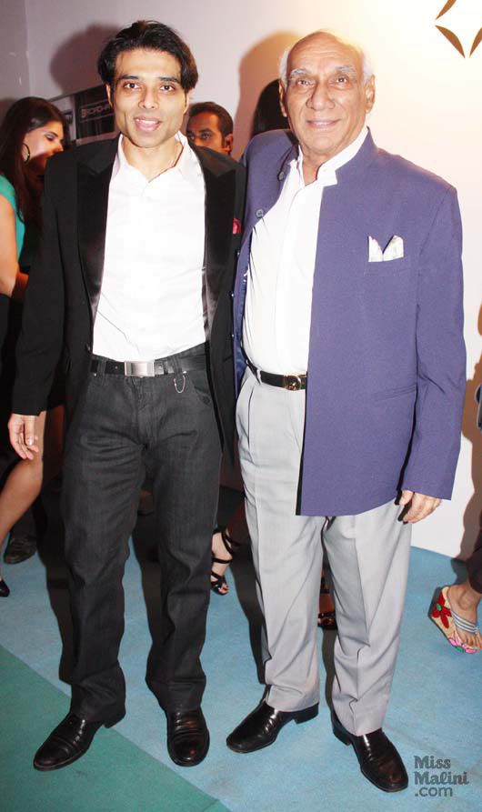 With younger son, Uday Chopra