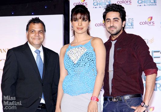 Priyanka Chopra and Ayushmann Khurana at the People's Choice Awards