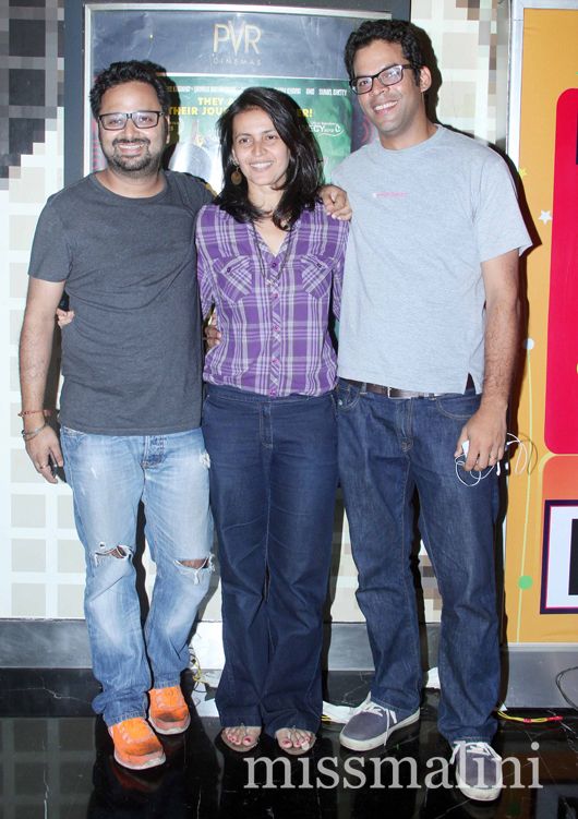 Nikhil Advani with Aditya Motwane and a friend