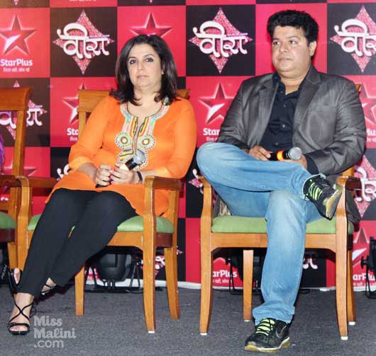 Siblings Farah Khan and Sajid Khan Promote ‘Veera,’ a New TV Show