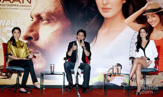Anushka Sharma, Shah Rukh Khan and Katrina Kaif