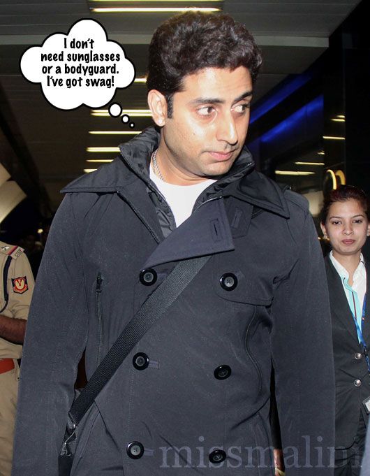 Abhishek Bachchan at Mumbai airport