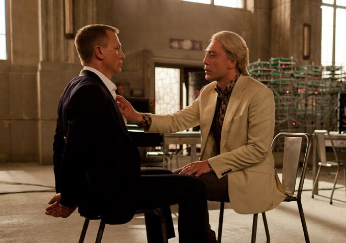 Javier Bardem and Daniel Craig in "Skyfall"