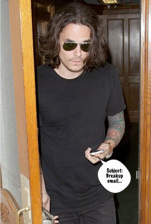 John Mayer Dumps Katy Perry Over Email!