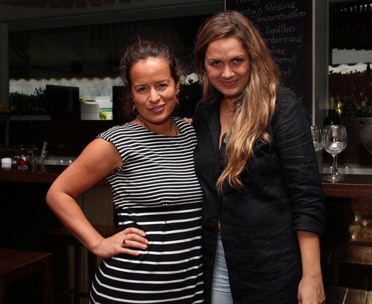 Jade Jagger with Chef Silvia Grimaldo