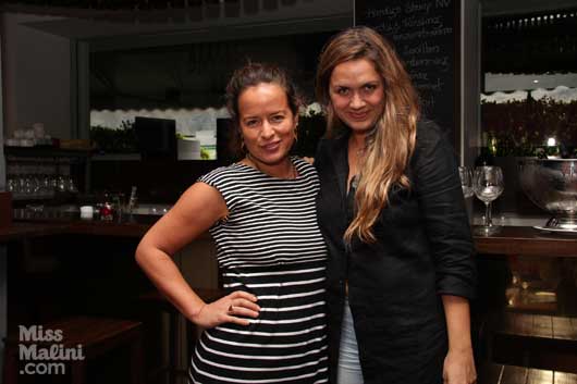 Jade Jagger with Chef Silvia Grimaldo