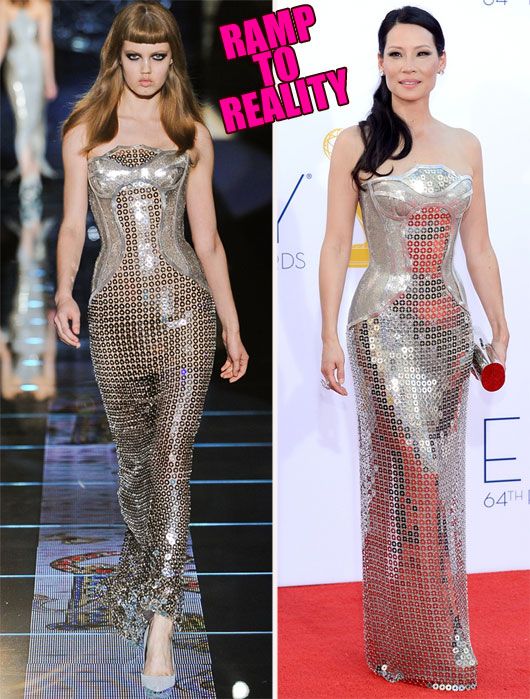 Ramp to Reality: Lucy Liu in Versace