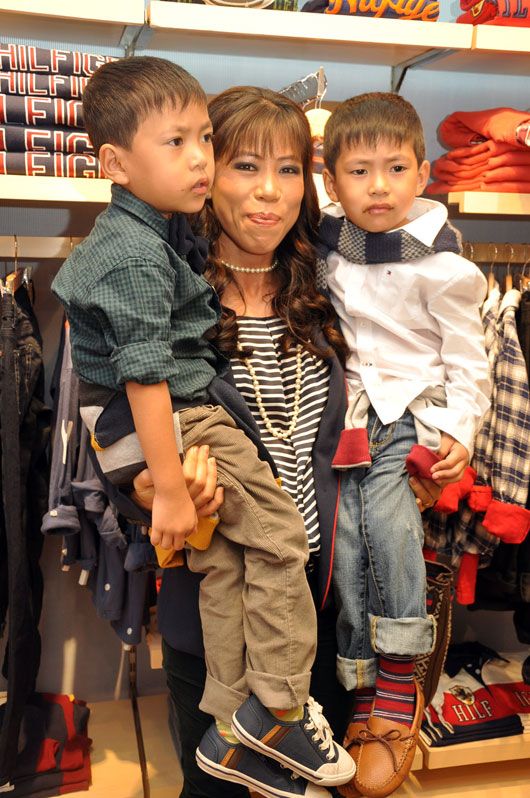Mary Kom & her twin sons