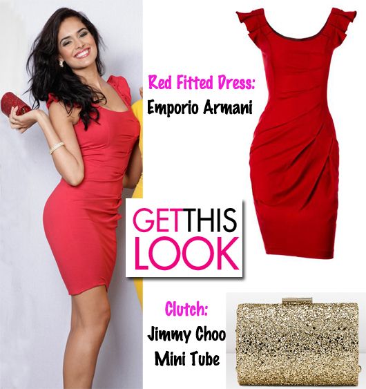 Get This Look: Nathalia Kaur in Emporio Armani and Jimmy Choo
