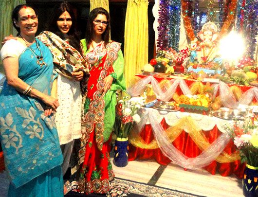 Nisha JamVwal Ganpati Celebration