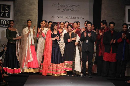 Manish Malhotra for Wills India Lifestyle Fashion Week (photo courtesy | WILFW)