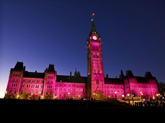 Parliament Building Canada Illumination
