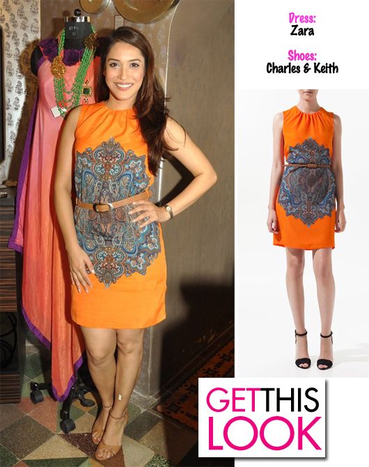 Rashmi Nigam in a Zara cashmere dress