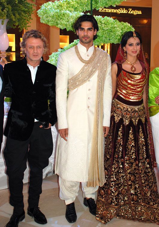 Rohit Bal showcasing his wedding collection