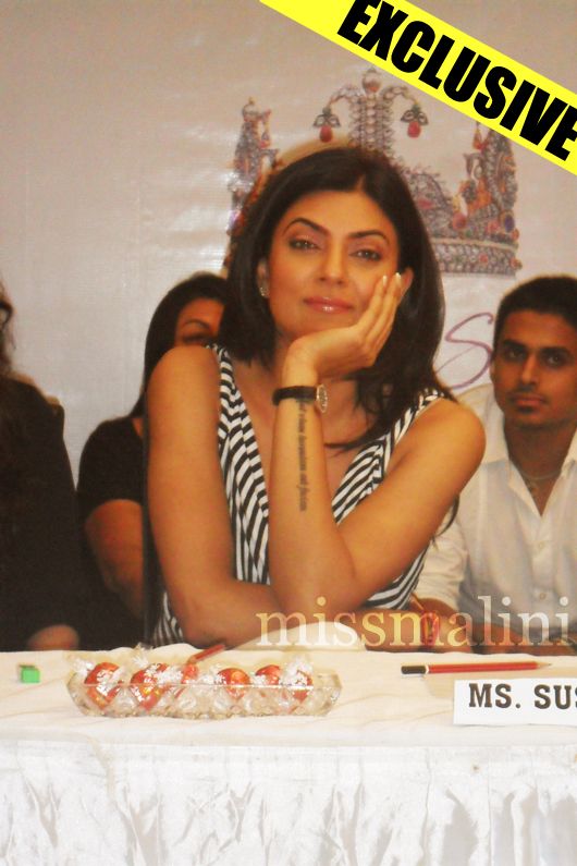 Sushmita Sen at the I Am She auditions in Mumbai