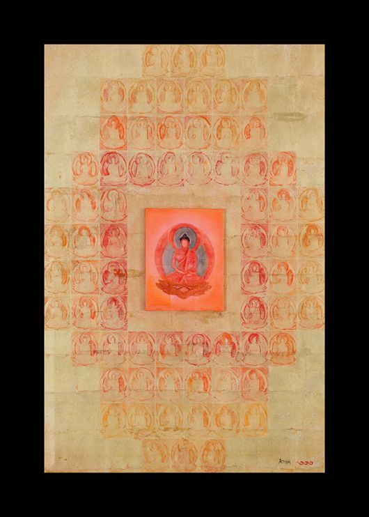 Painting by Satish Gupta, Amitabha - Buddha Of Infinite Light
