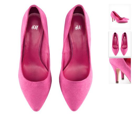 H&M pink pumps