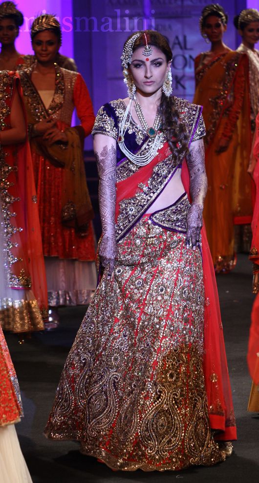 Soha Ali Khan as a Royal Bride for Designer Vikram Phadnis