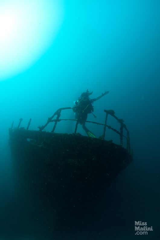 Striking a Titanic pose on a ship wreck, all by myself…oh Leo, oh Leo where for art Thou?