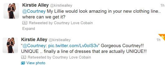 Kirstie Alley Tweets back