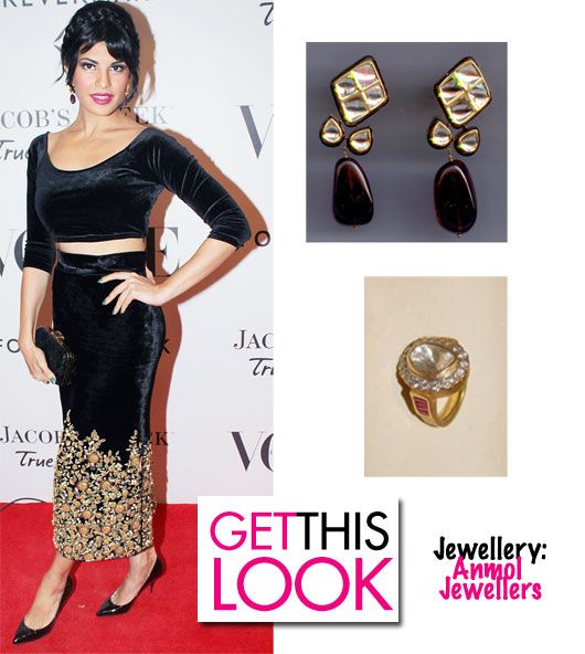 Get This Look: Jacqueline Fernandez in Sabyasachi &#038; Anmol Jewellery