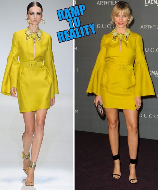 Ramp to Reality: Cameron Diaz in Gucci