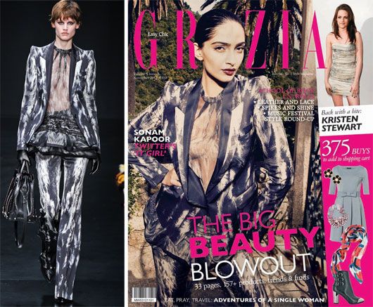 Sonam Kapoor Rocks a Pant Suit on the Cover of Grazia